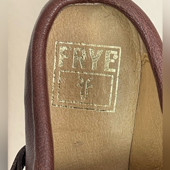 Frye Carson belted harness mule in Chocolate Brown  rounded toe 8.5 - Picture 9 of 14